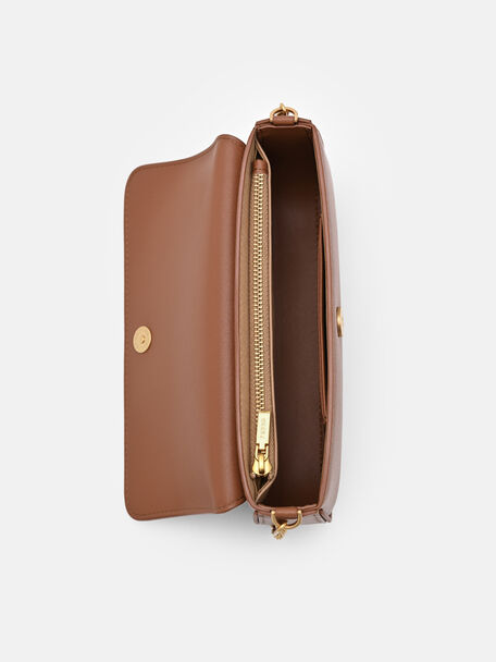 Tas Selempang Kulit Rantai, 