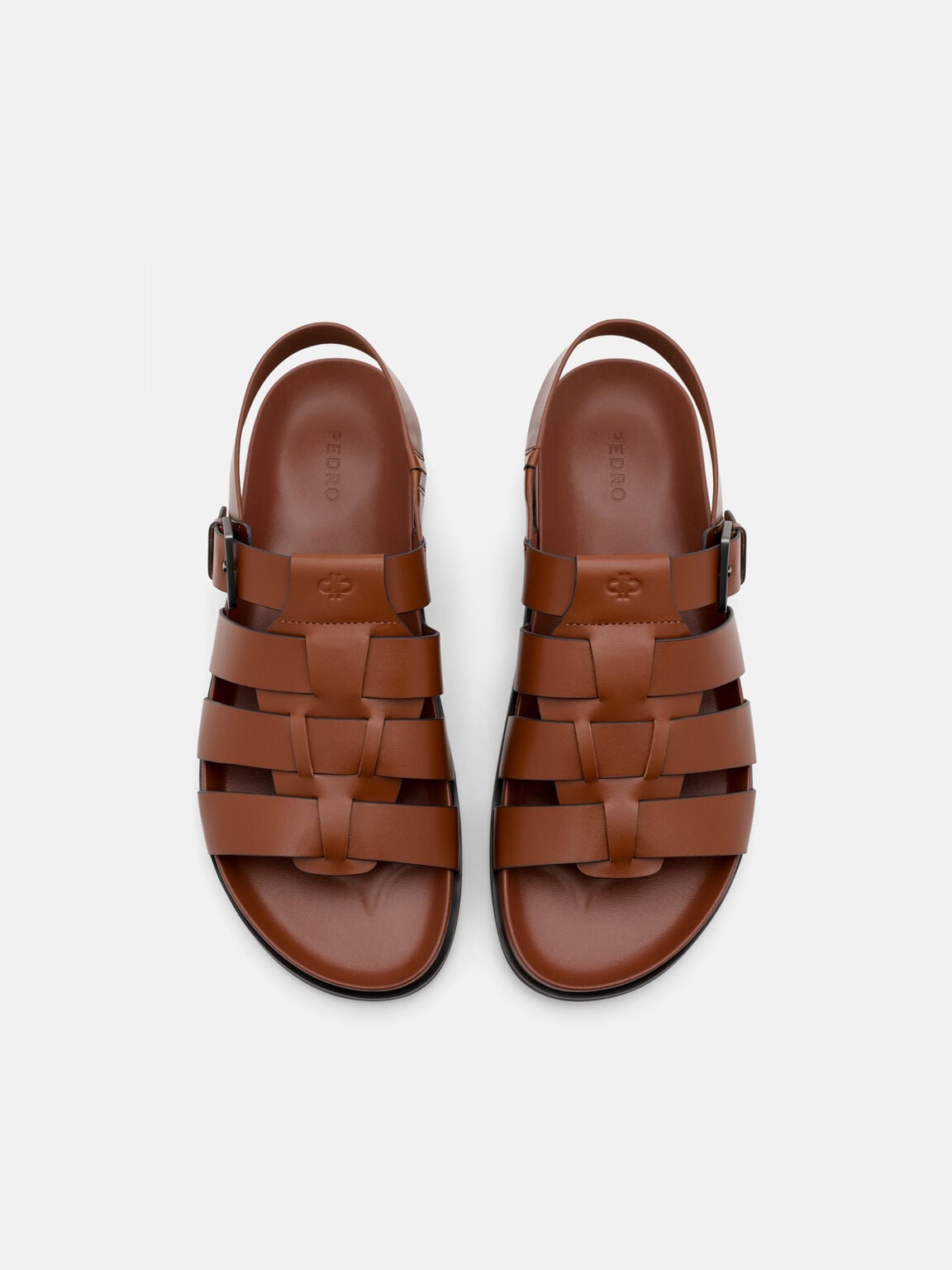 Sandal Kulit Caged Backstrap, , hi-res