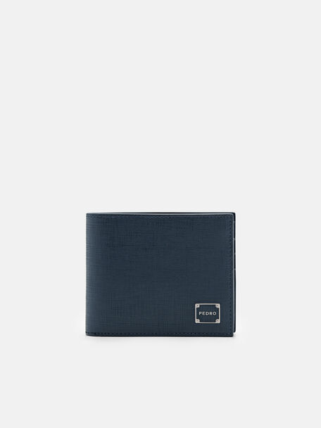 Dompet Kulit Bertekstur, Navy