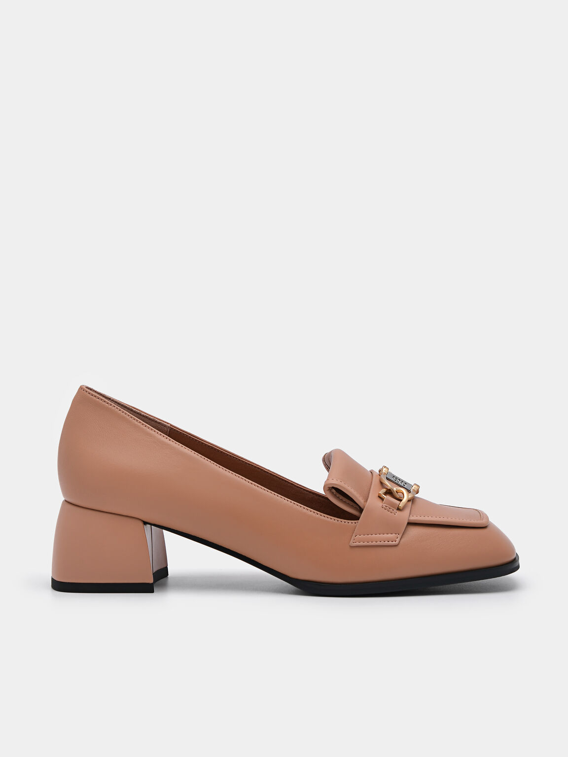 Jean Leather Heel Pumps, Camel, hi-res