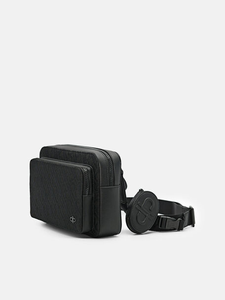 PEDRO Icon Leather Heel Sandals, Black