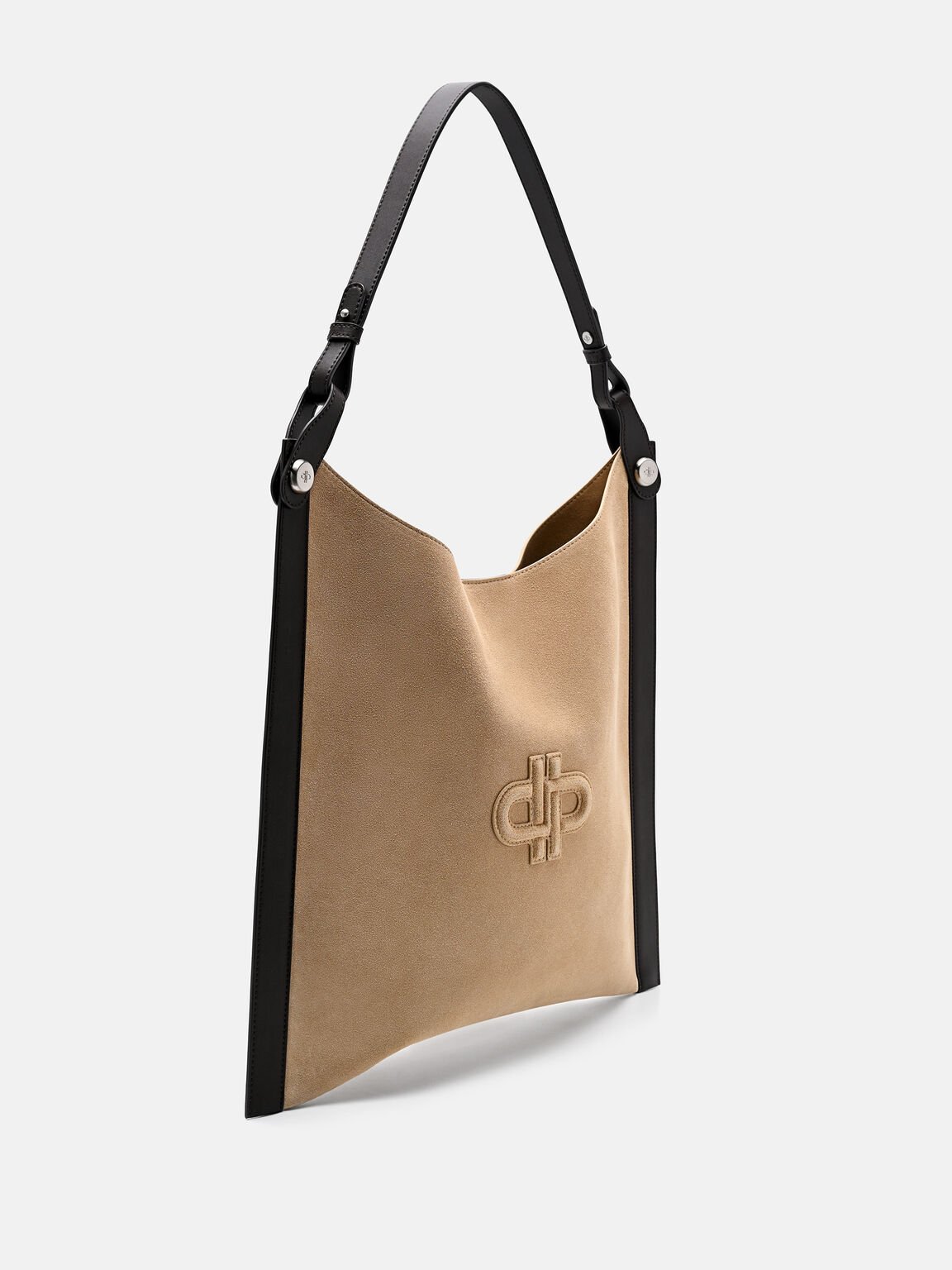 Oversized Suede Shoulder Bag, , hi-res