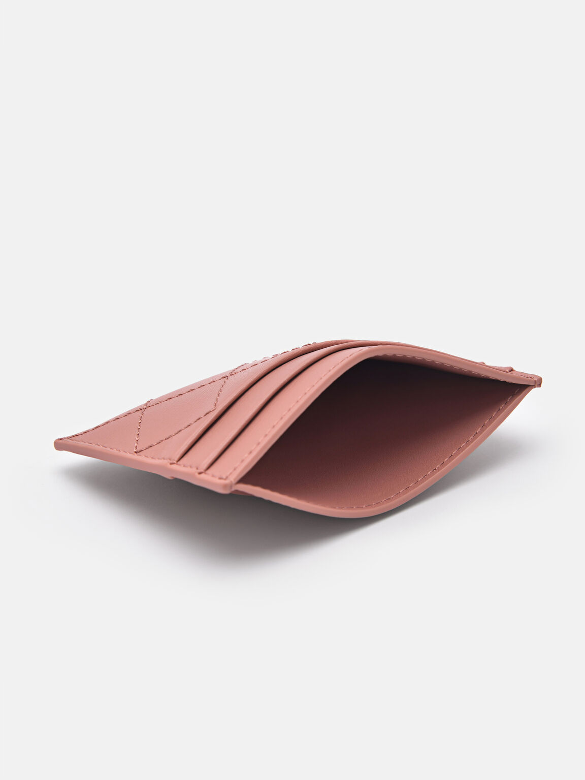 Leather Embroidered Cardholder, 