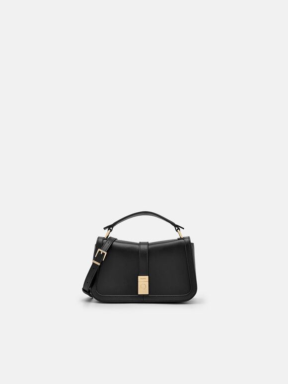 PEDRO Studio Farida Leather Handbag, Black, hi-res