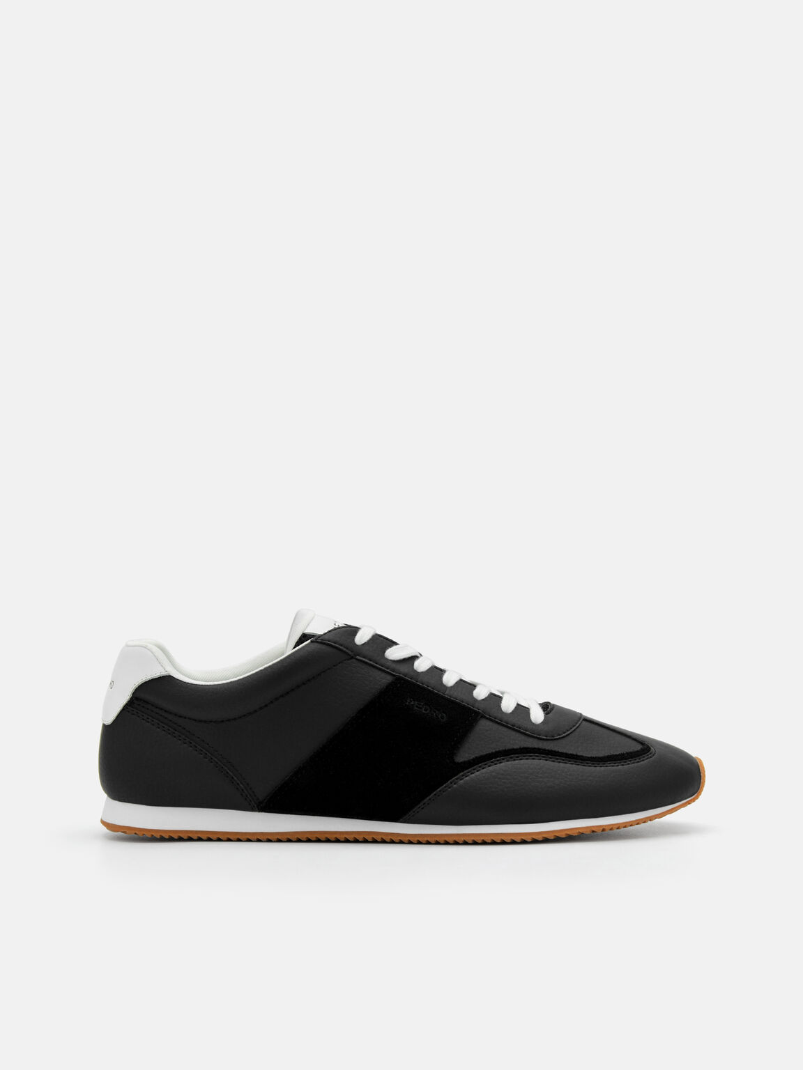 Lewis Suede Sneakers, Black, hi-res