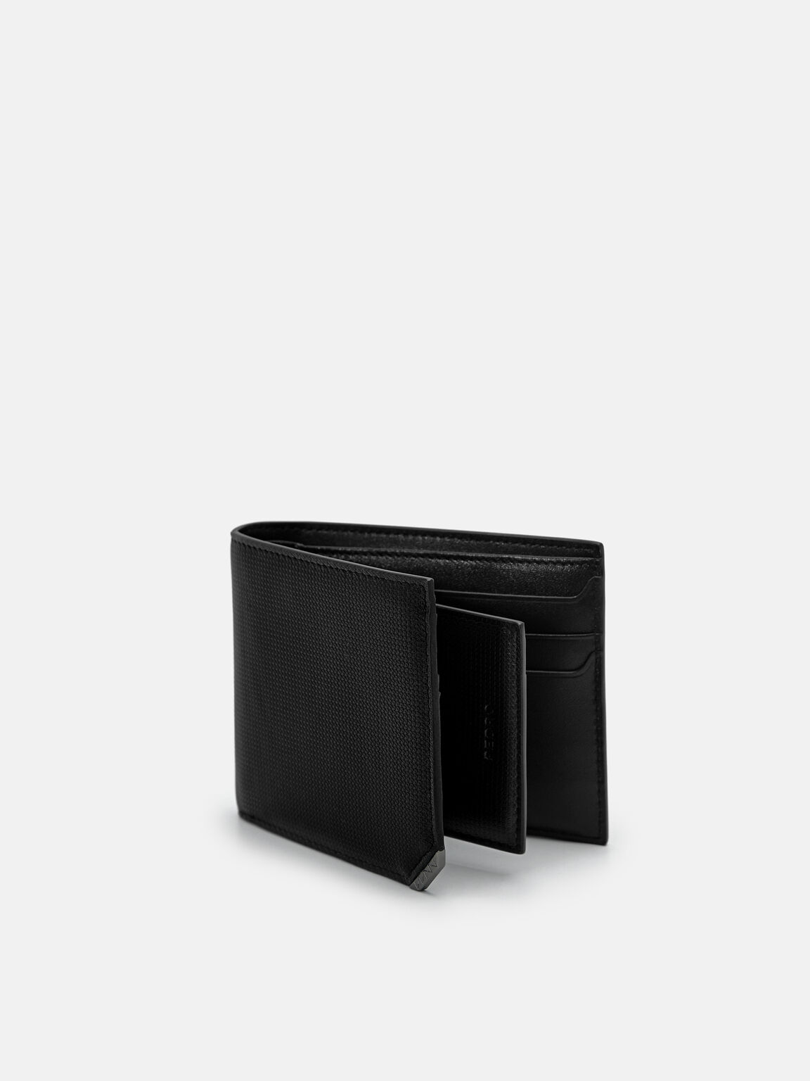 Leather Bi-Fold Wallet with Insert in Pixel, 