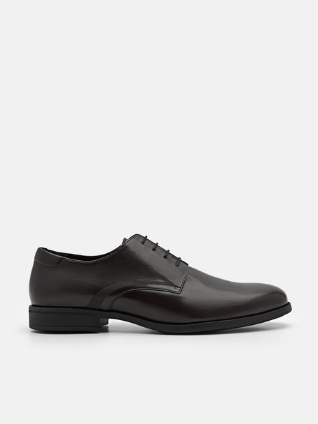 Altitude Lightweight Embossed Leather Derby Shoes, Dark Brown, hi-res