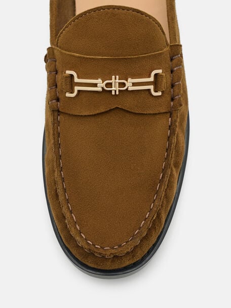Alistair Suede Penny Mules, , hi-res
