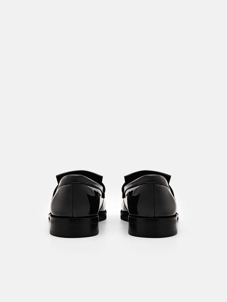 PEDRO Icon Leather Heel Sandals, Black