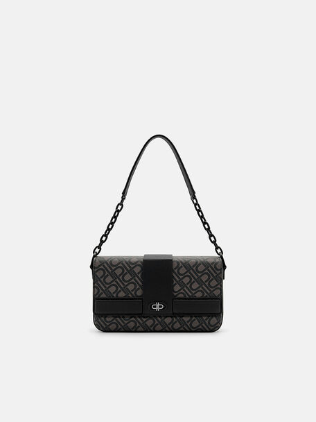 PEDRO Icon Leather Sling Bag, Black, hi-res