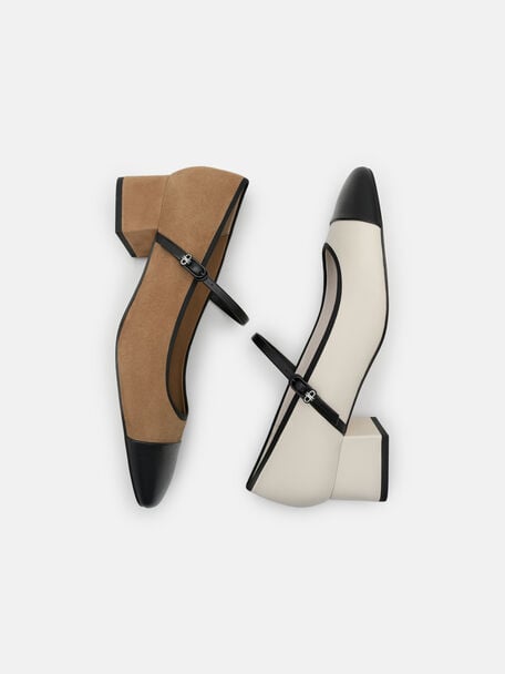 Claude Leather Mary Jane Pumps, , hi-res