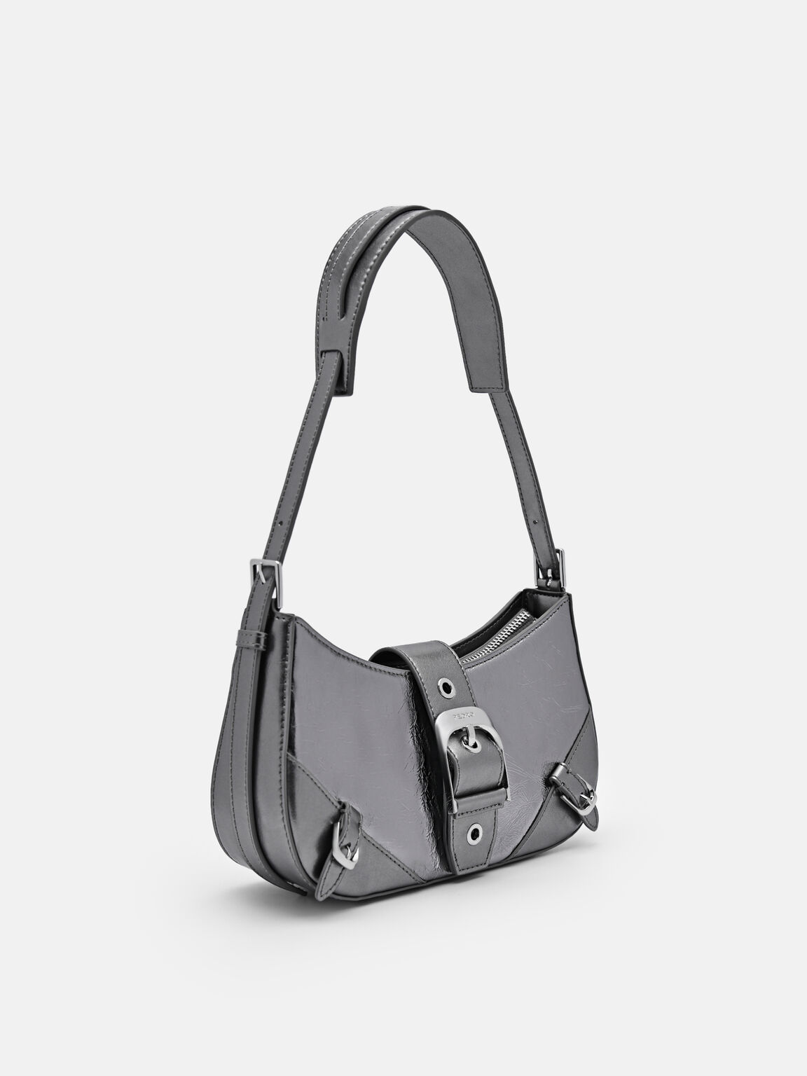 Helix Leather Shoulder Bag, 
