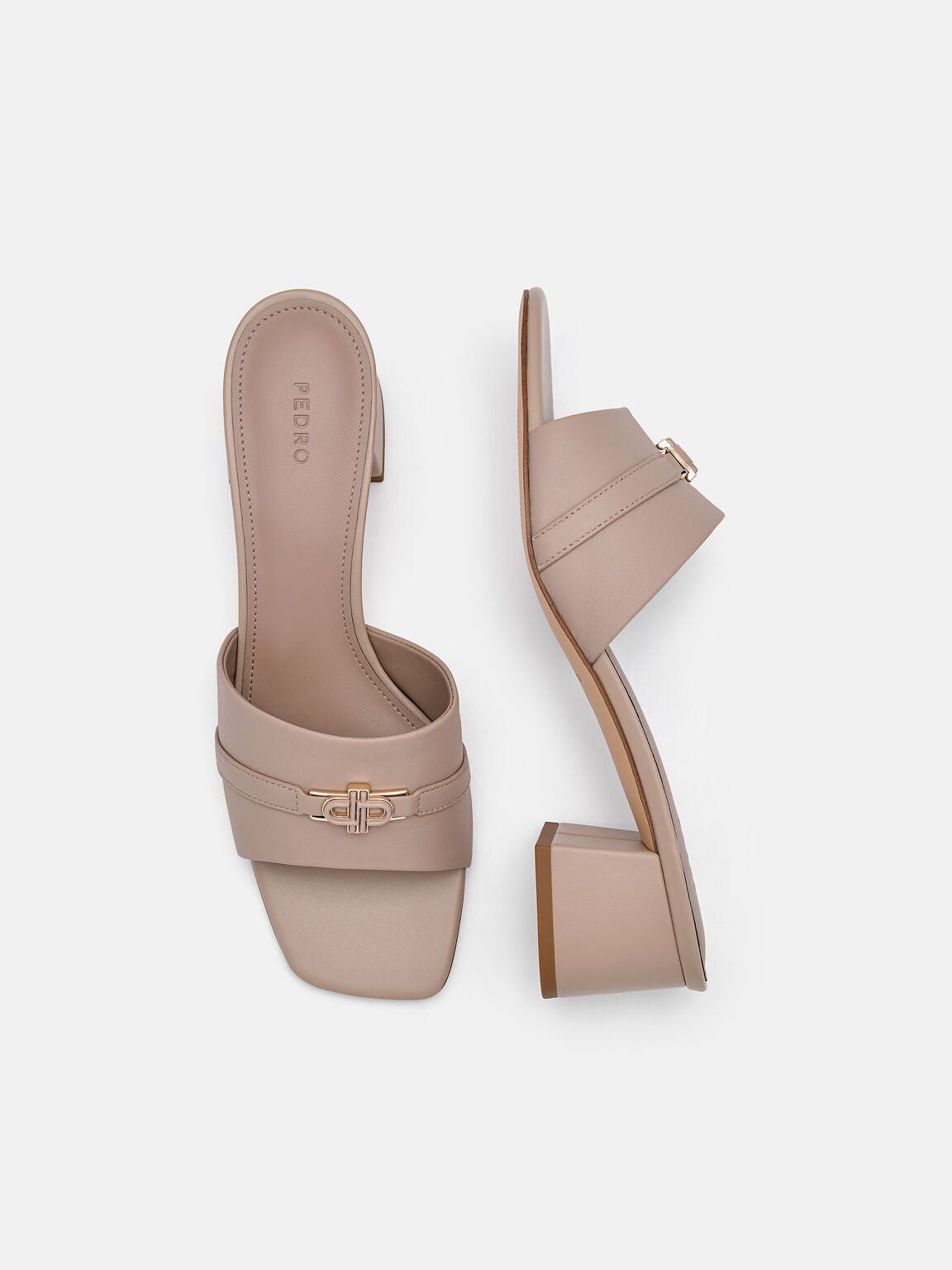 PEDRO Icon Sandal Hak Kulit, , hi-res