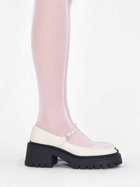 PEDRO Icon Leather Heel Sandals, Black