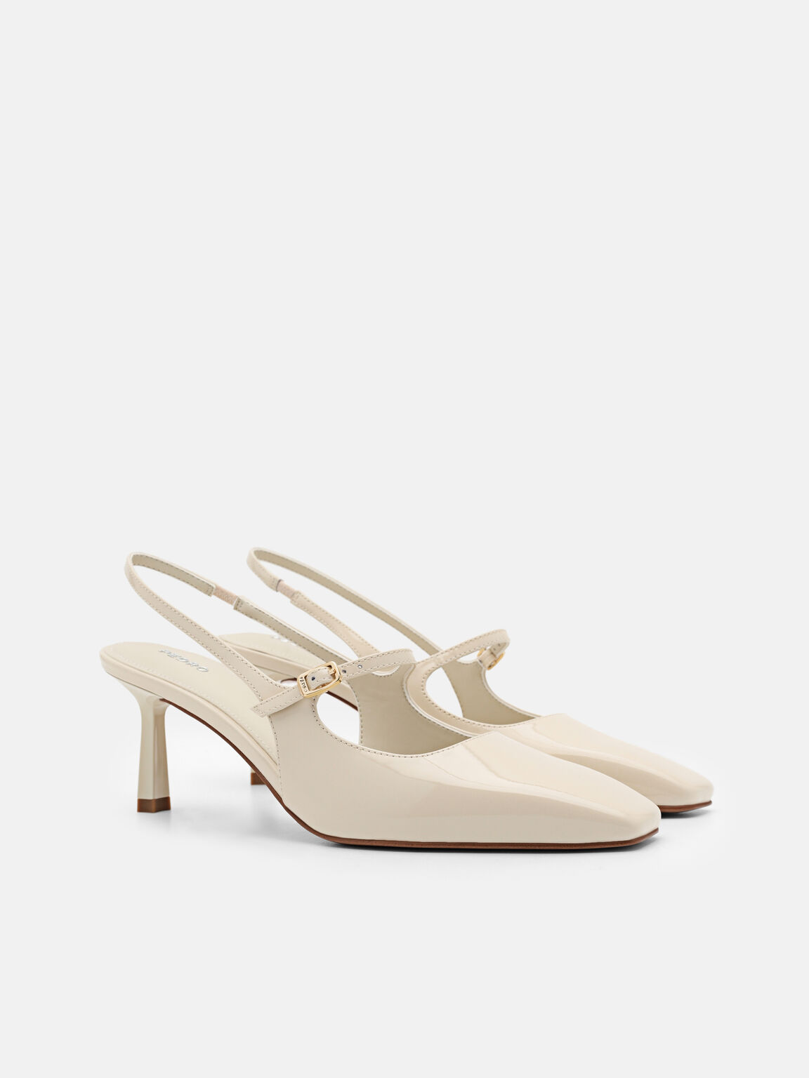 Sepatu Hak Slingback Kulit, , hi-res