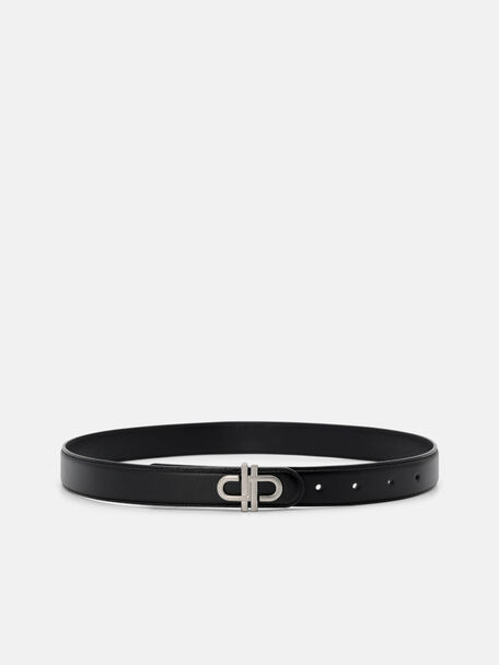 Leather Tang Belt, , hi-res