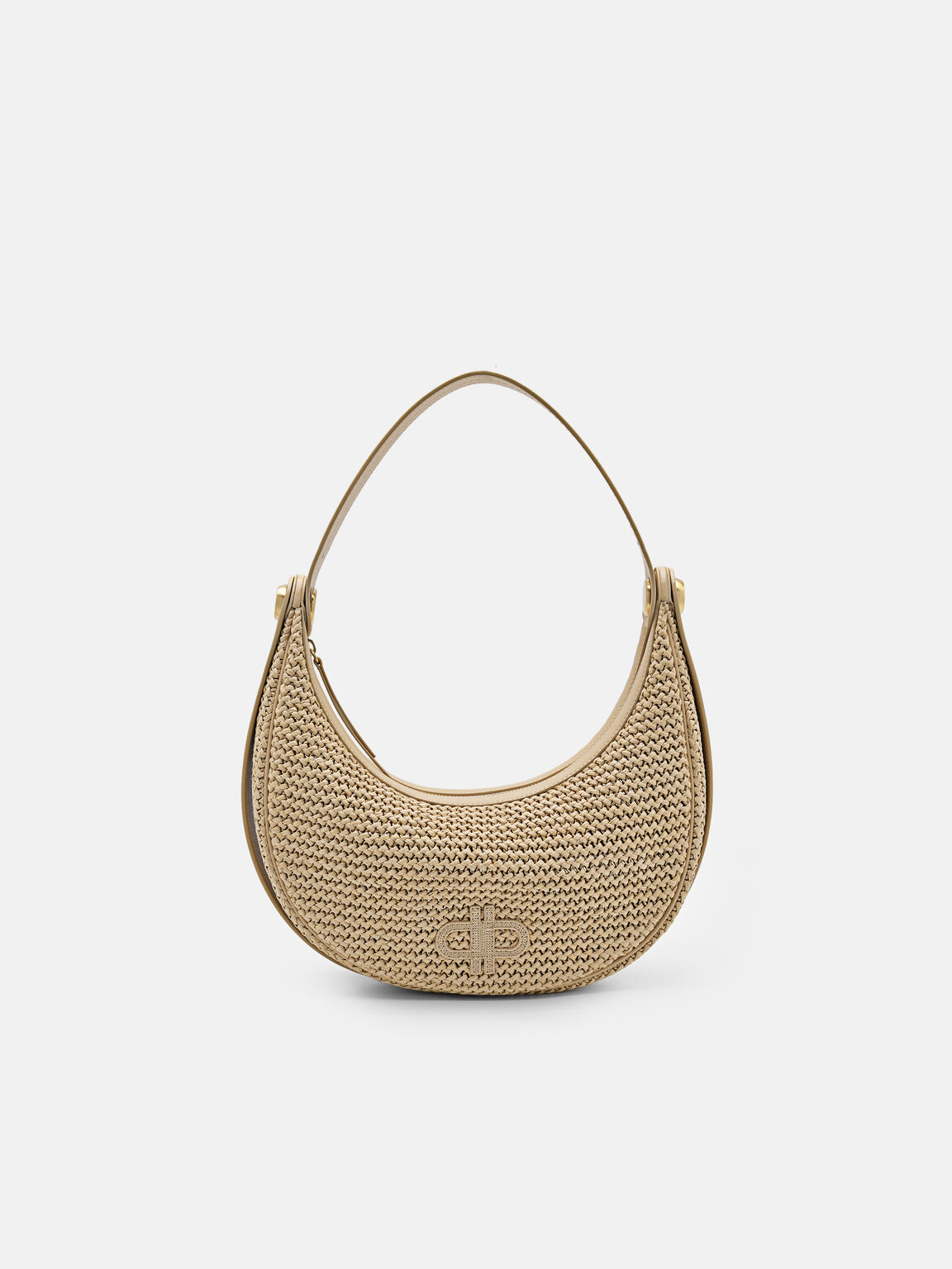 Tas Bahu Rafia PEDRO Icon, Sand
