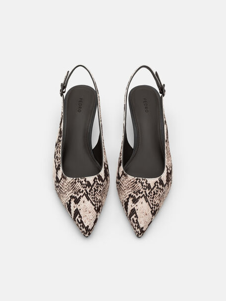 Sepatu Pumps Slingback Wedge Kulit Adena, , hi-res