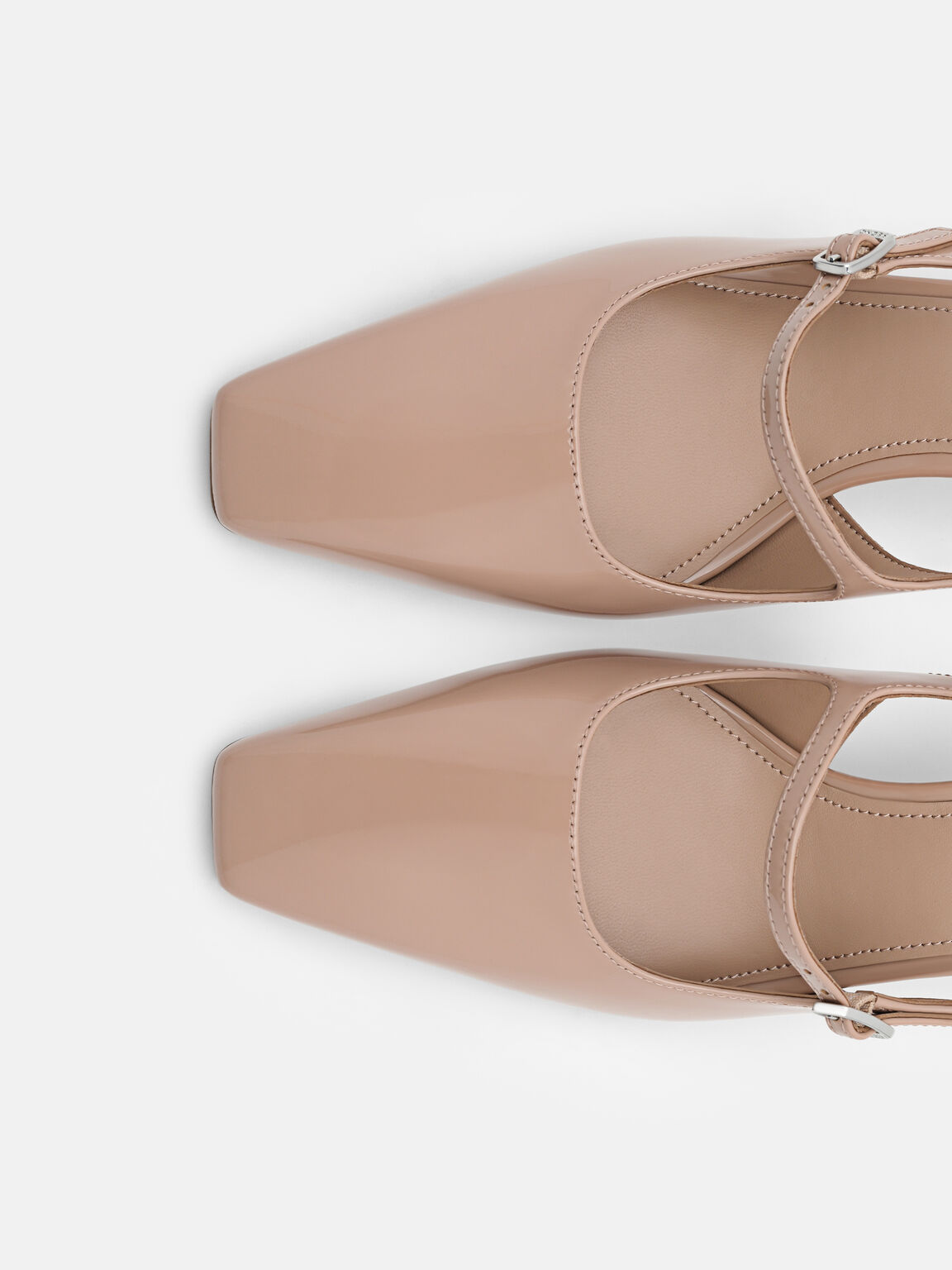 Sepatu Hak Slingback Kulit, , hi-res