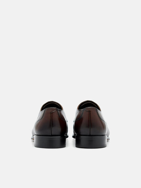 PEDRO Icon Leather Heel Sandals, Black