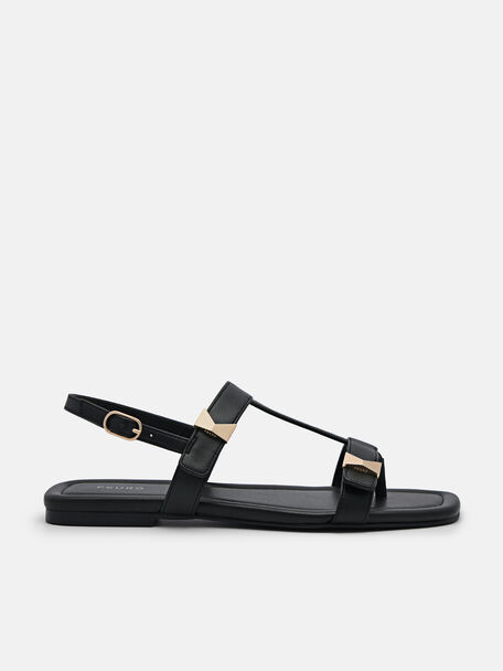 Marion Thong Sandals, Black, hi-res