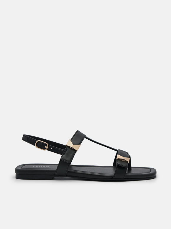 Marion Thong Sandals, Black, hi-res