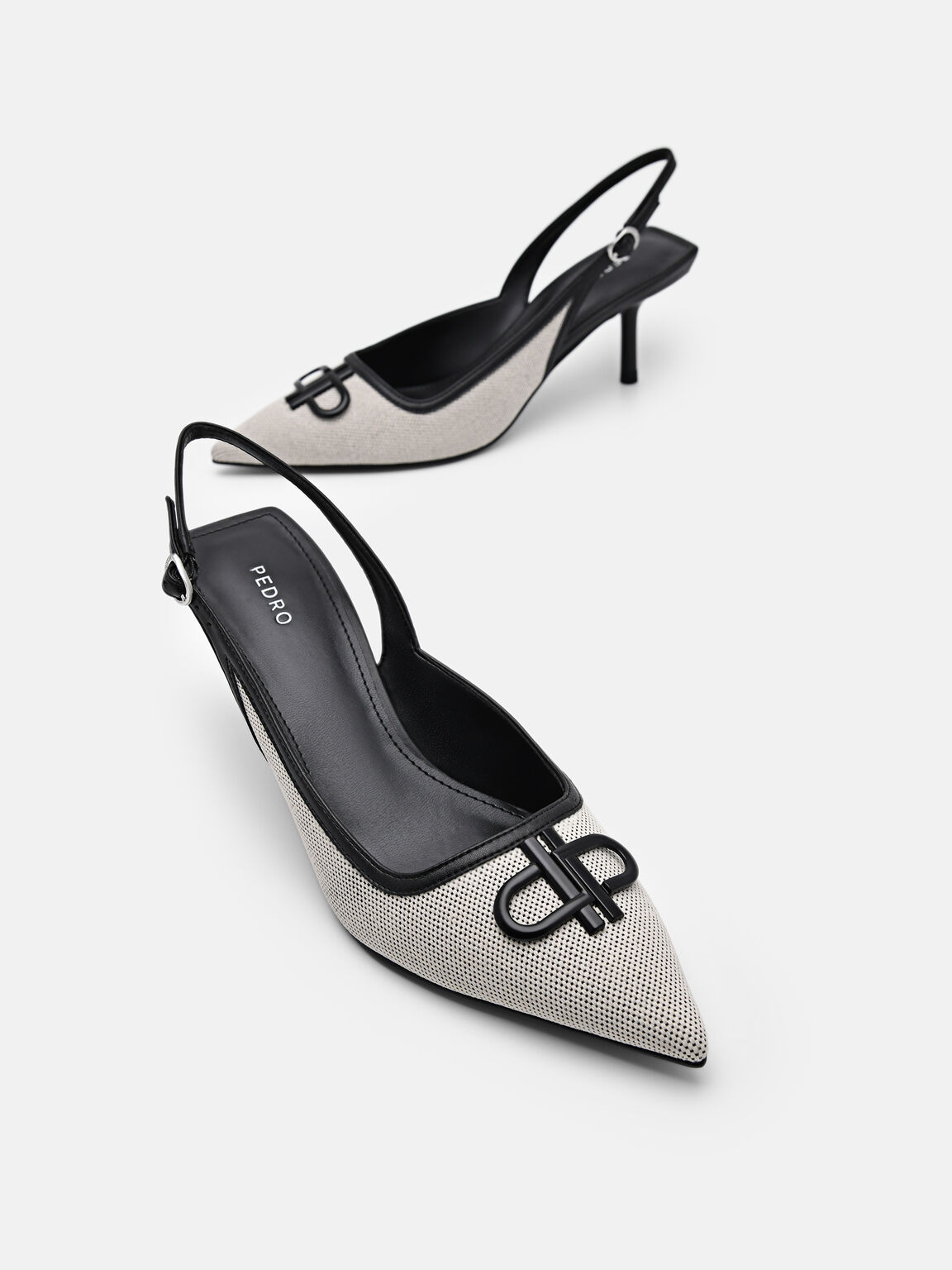 PEDRO Icon Canvas Slingback Pumps, 