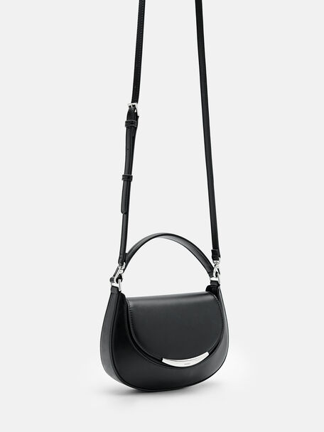 PEDRO Icon Leather Heel Sandals, Black