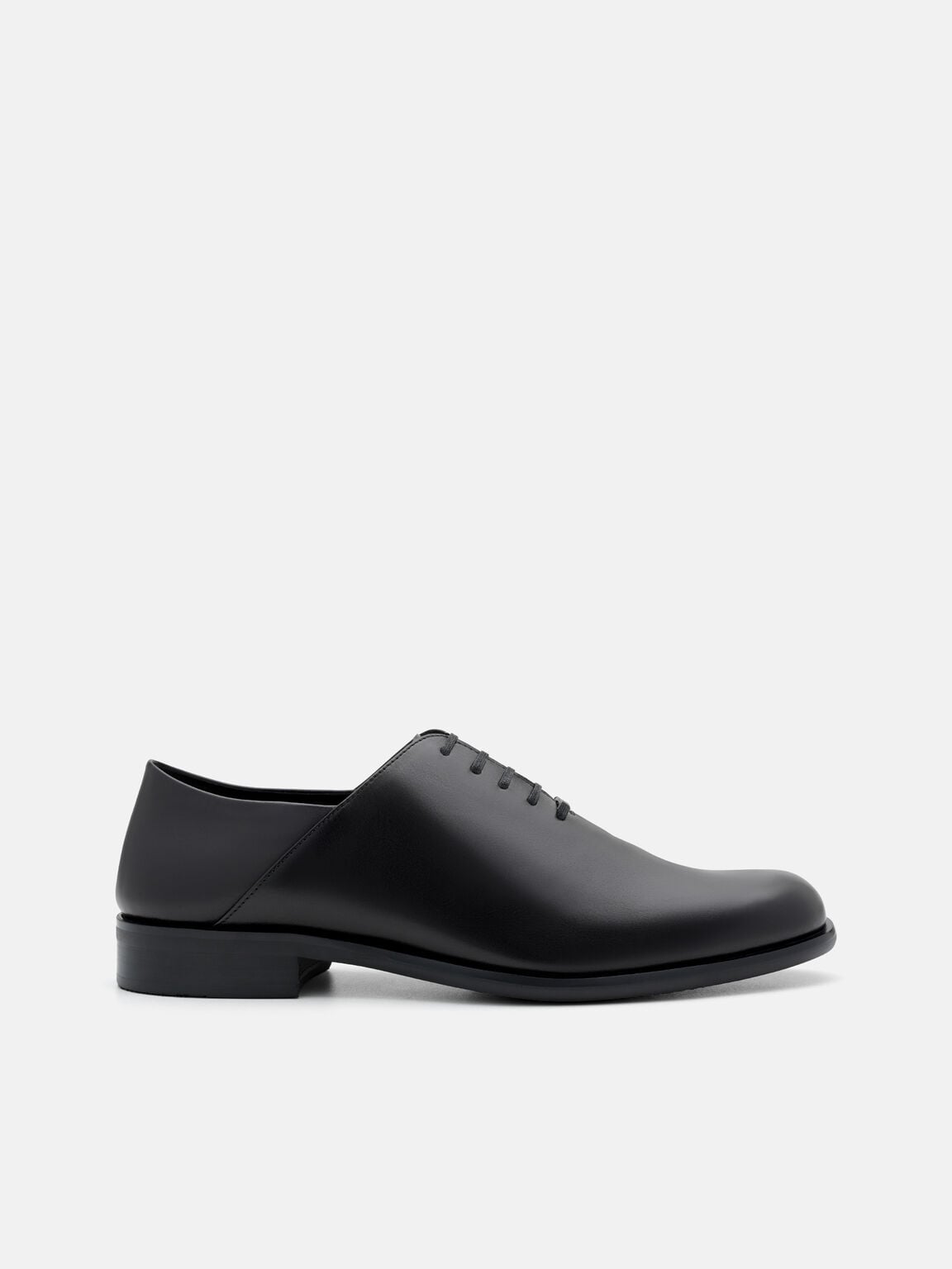 Burnished Leather Oxford Shoes, , hi-res