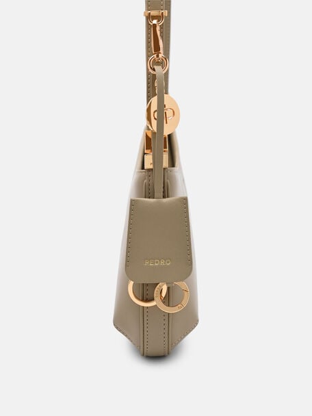 Jatte Leather Charm Shoulder Bag, , hi-res