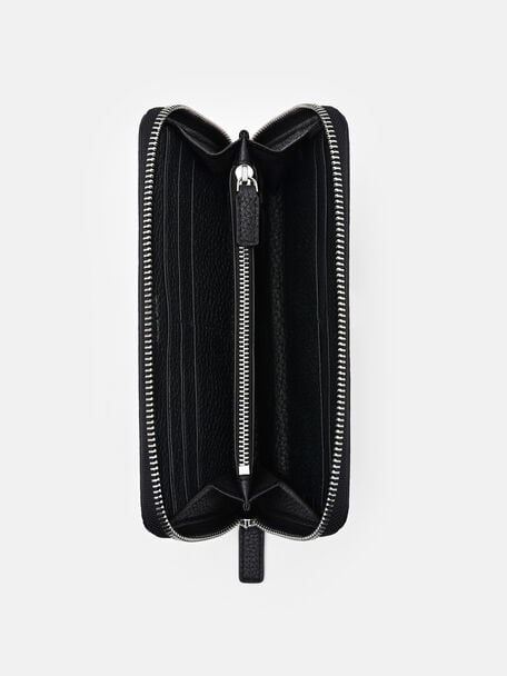 Tumbled Leather Long Wallet, 