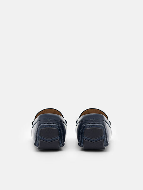 PEDRO Icon Leather Heel Sandals, Black