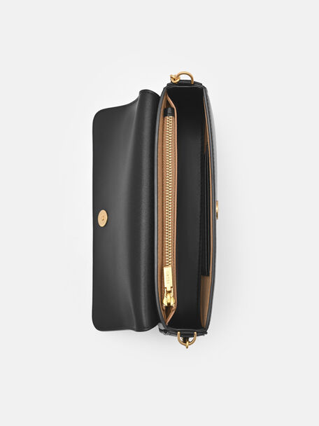 Tas Selempang Kulit Rantai, 