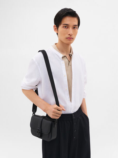 Tex Leather Crossbody Bag, , hi-res