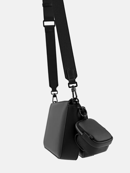 PEDRO Icon Leather Heel Sandals, Black