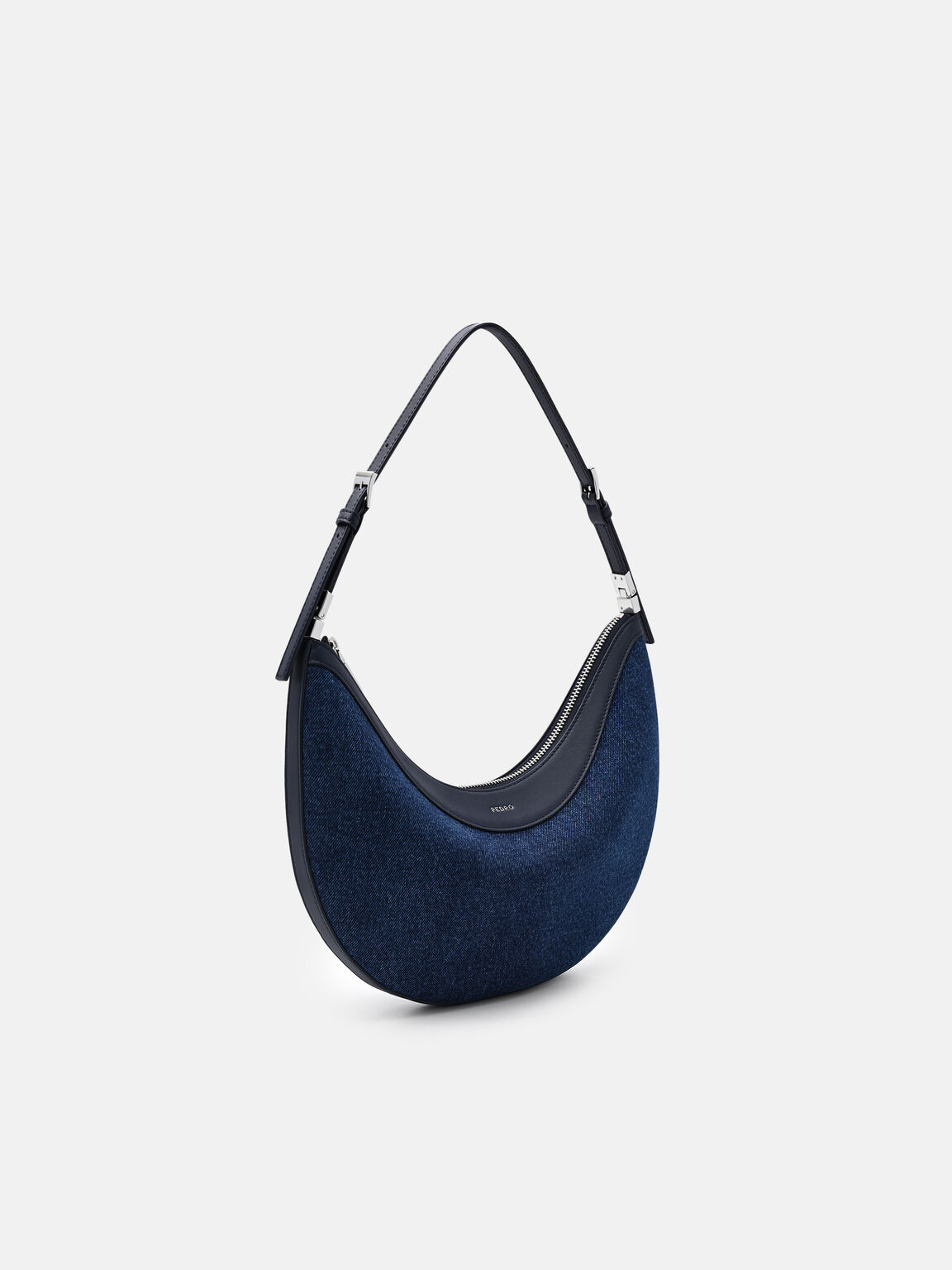 Jatte Denim Crescent Shoulder Bag, , hi-res