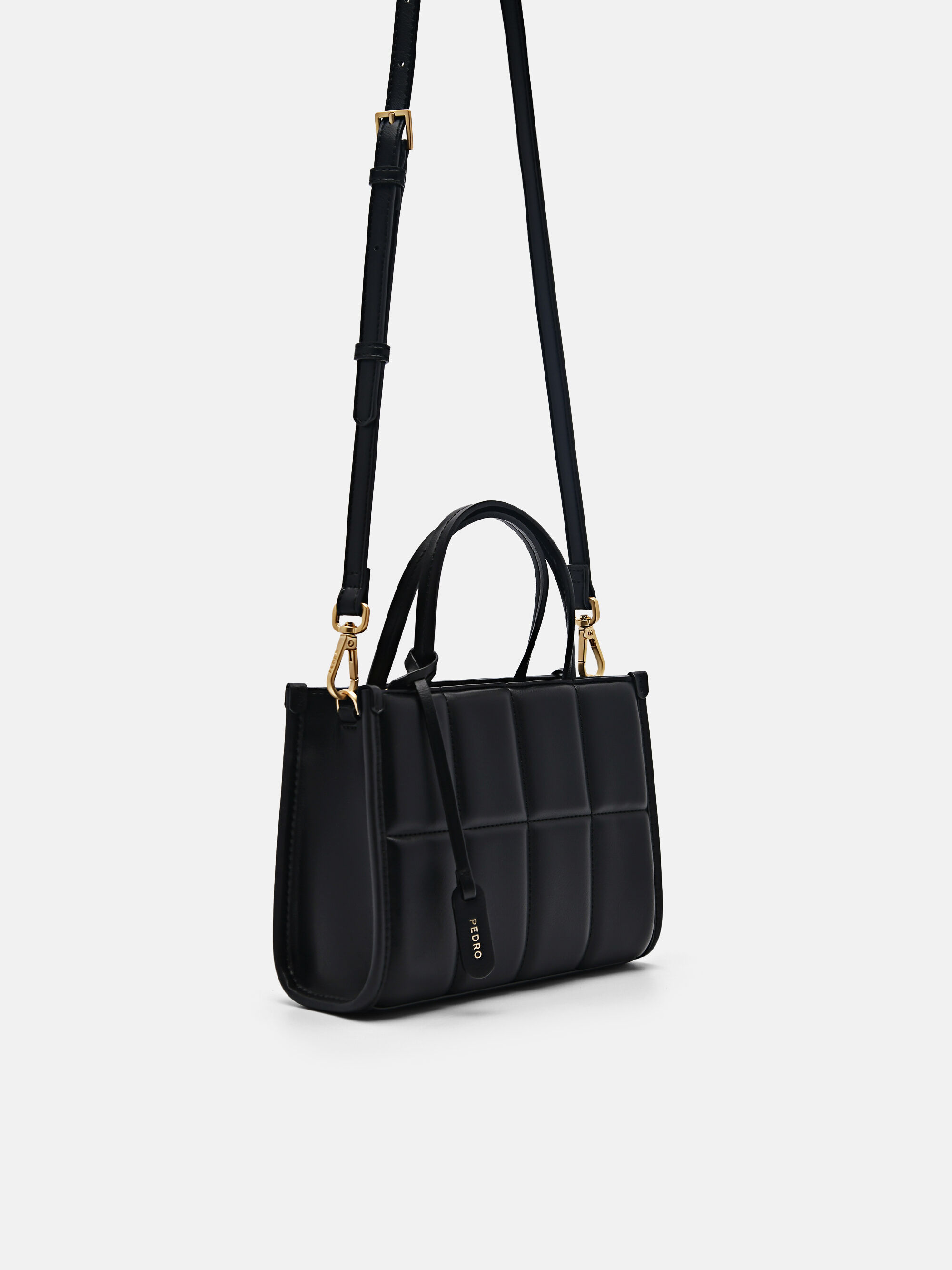 Black Charlotte Quilted Handbag - PEDRO ID