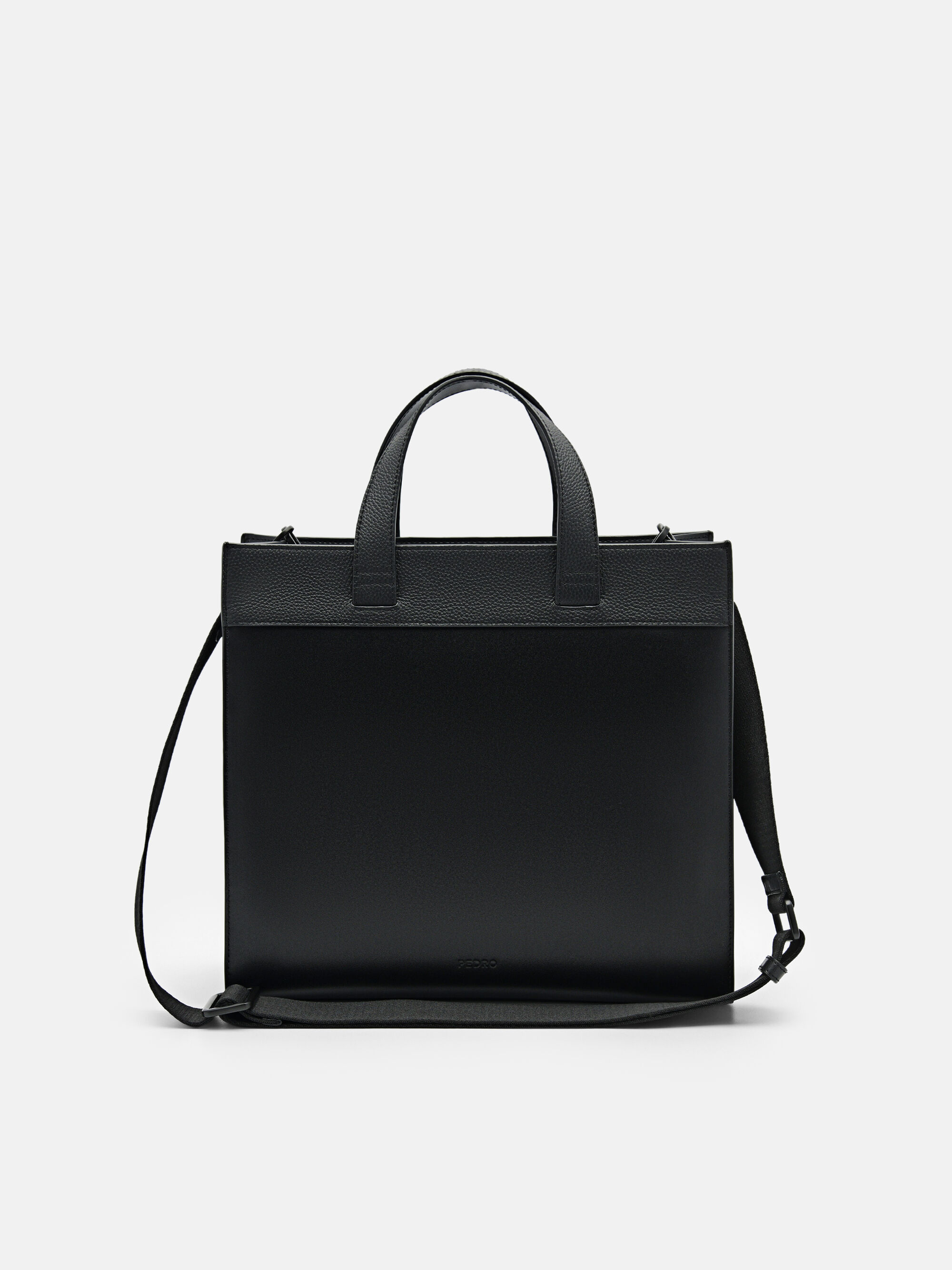 Black PEDRO Icon Leather Tote Bag - PEDRO ID