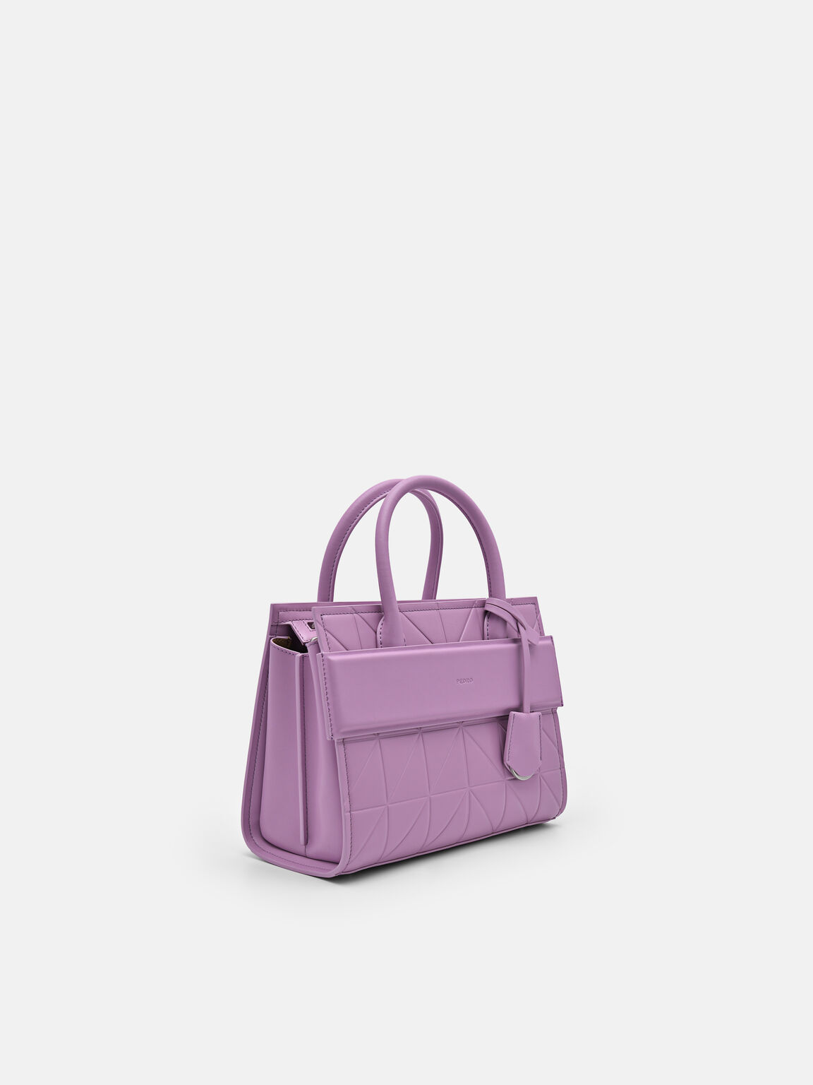 PEDRO Studio Bella Leather Handbag in Pixel, Purple