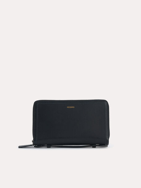 Dompet Perjalanan Kulit Bertekstur, 