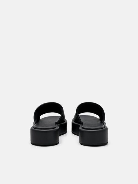 Sandal Wedges Kulit, , hi-res