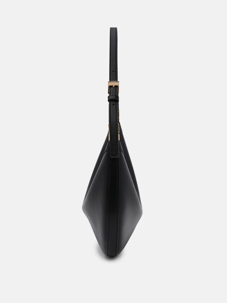 Jatte Leather Crescent Shoulder Bag, , hi-res