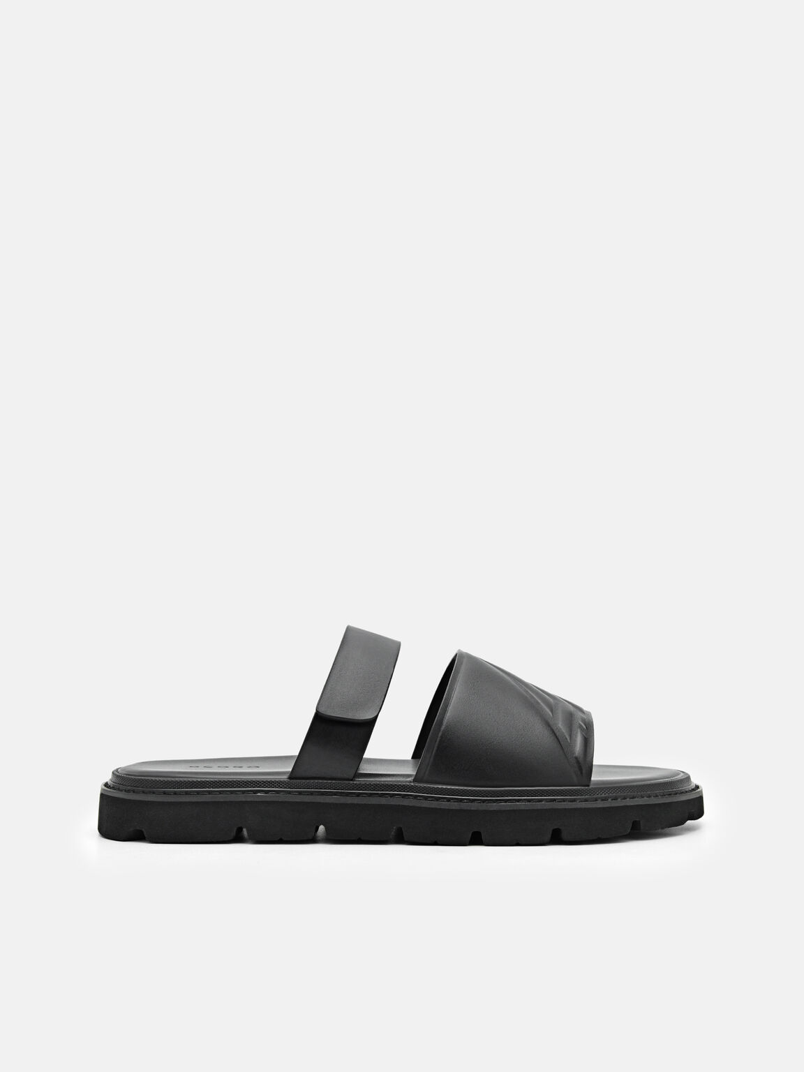 Sandal Slide Bertekstur, Black