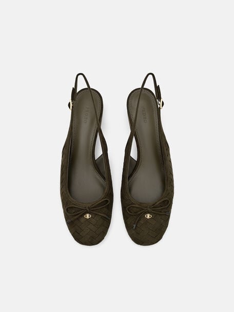 Sepatu Pumps Mary Jane Anyaman Anna, 