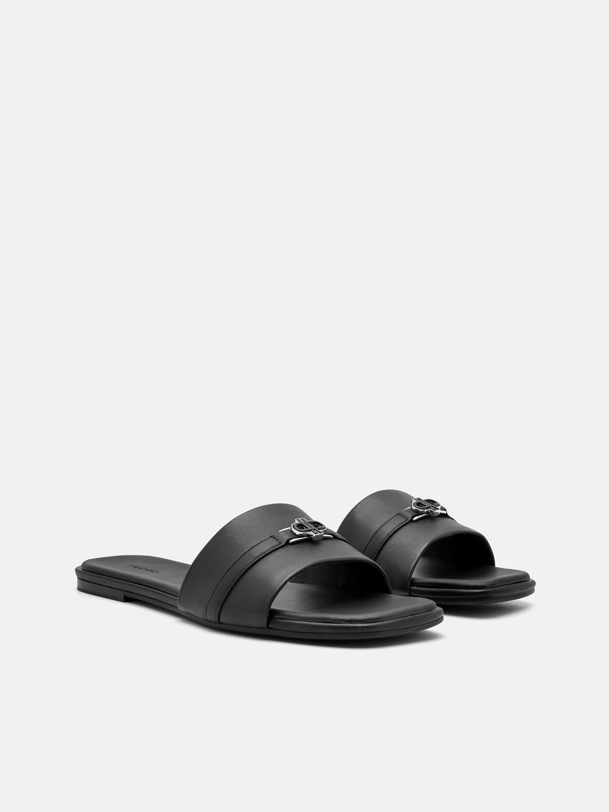 PEDRO Icon Leather Sandals - Black - PEDRO ID