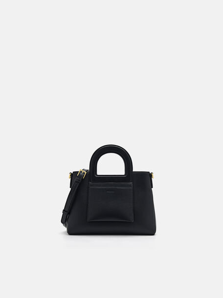 Edita Handbag, Black, hi-res