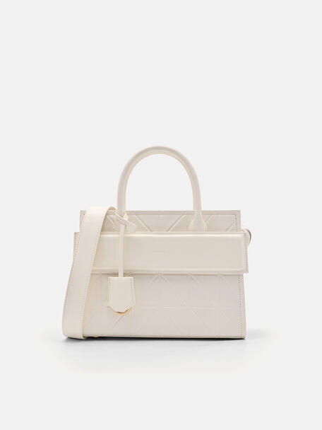 PEDRO Studio Bella Leather Handbag in Pixel, Chalk, hi-res