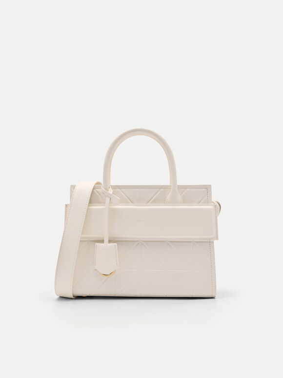 PEDRO Studio Bella Leather Handbag in Pixel, Chalk, hi-res