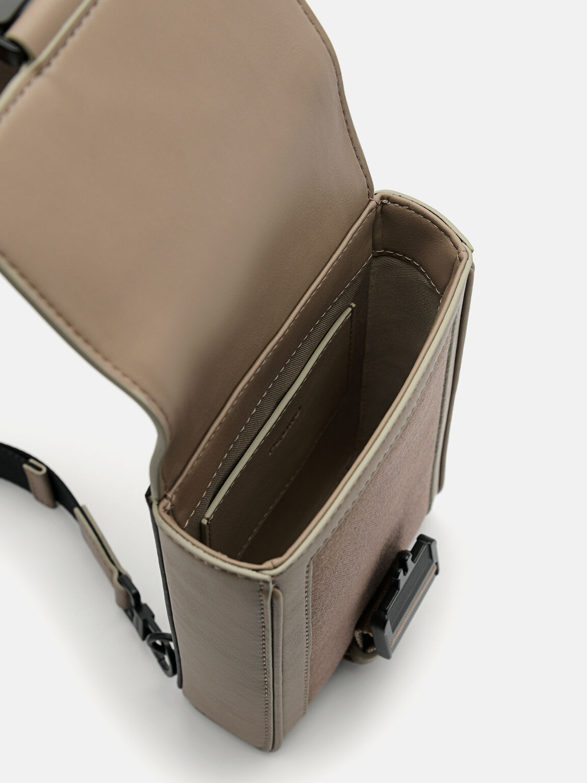 Track Sling Bag, Taupe