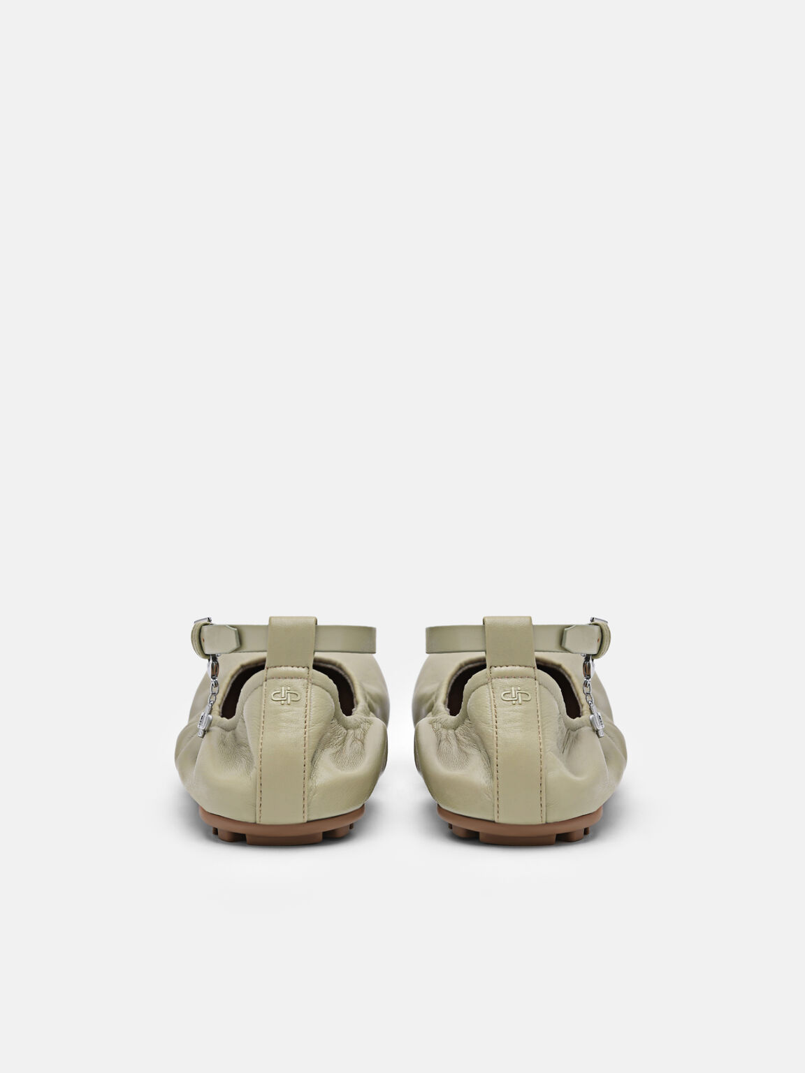 Sepatu Flat Balerina Kulit Eclipse, , hi-res